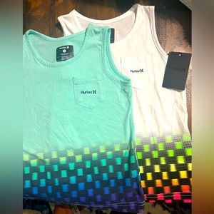 Boys Hurley Tank Tops (two) Size 6
